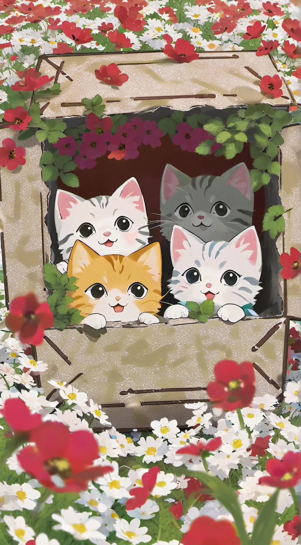 ai character: Homeless Kittens background