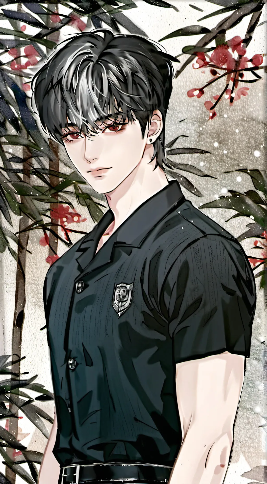 ai character: taehyung  background