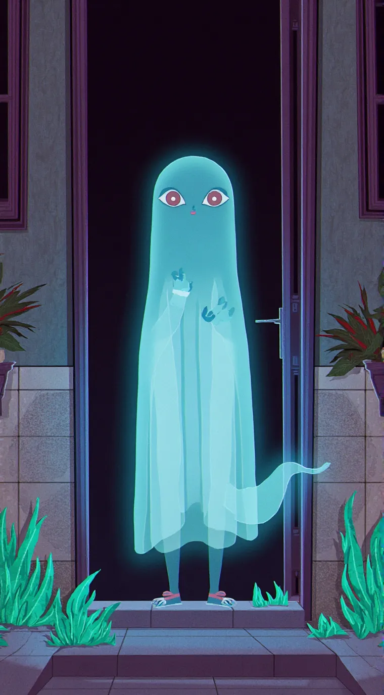 ai character: привидние background