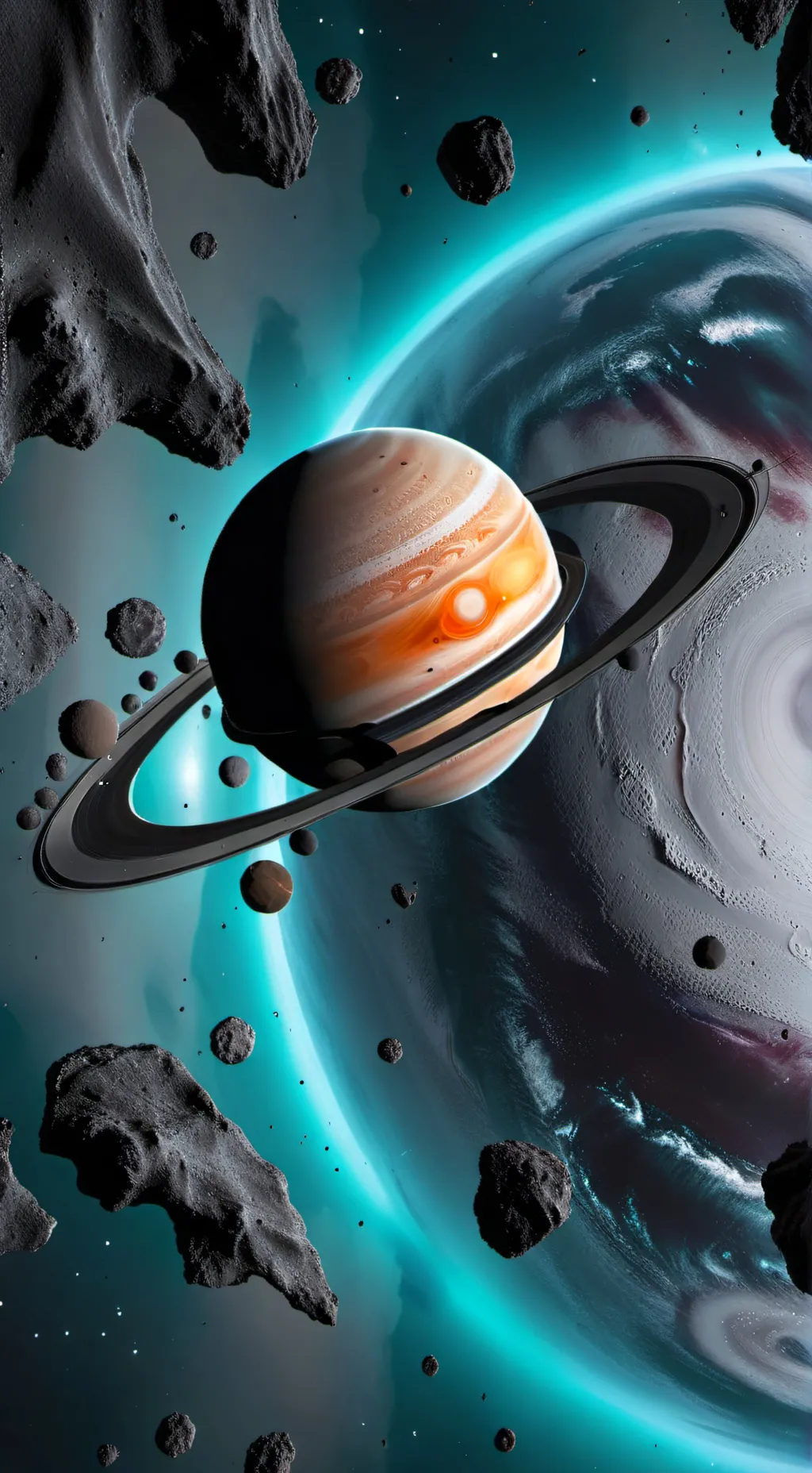 ai character: Сатурн background