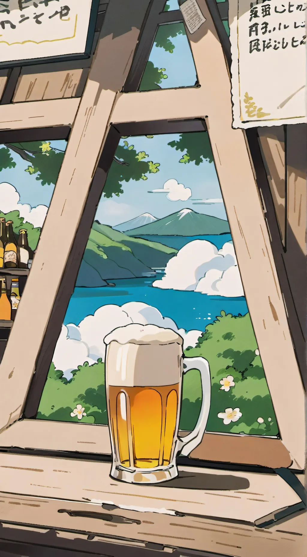 ai character: Dandys world background