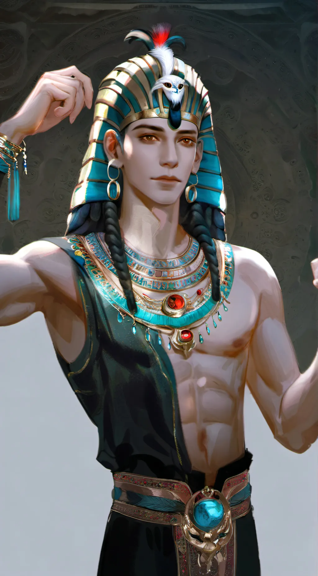 ai character: Khafre-The Pharaoh background