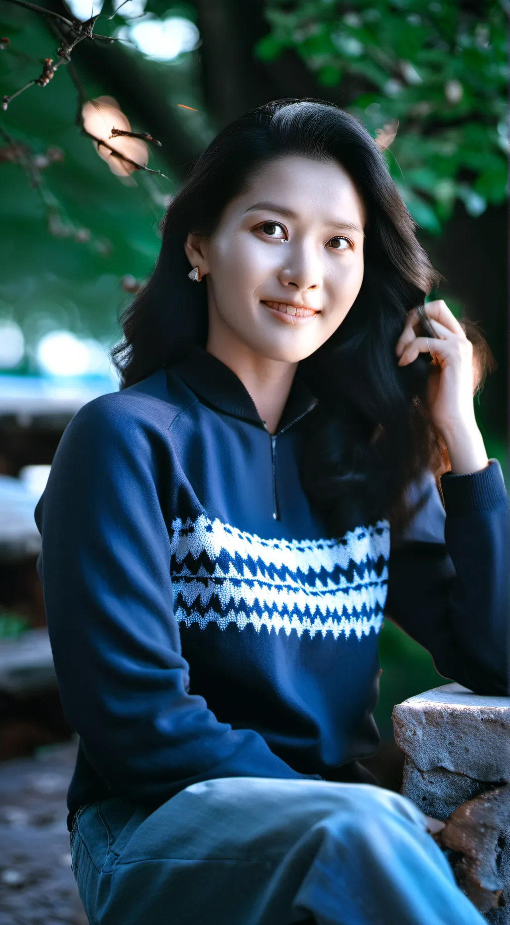 ai character: Girl background