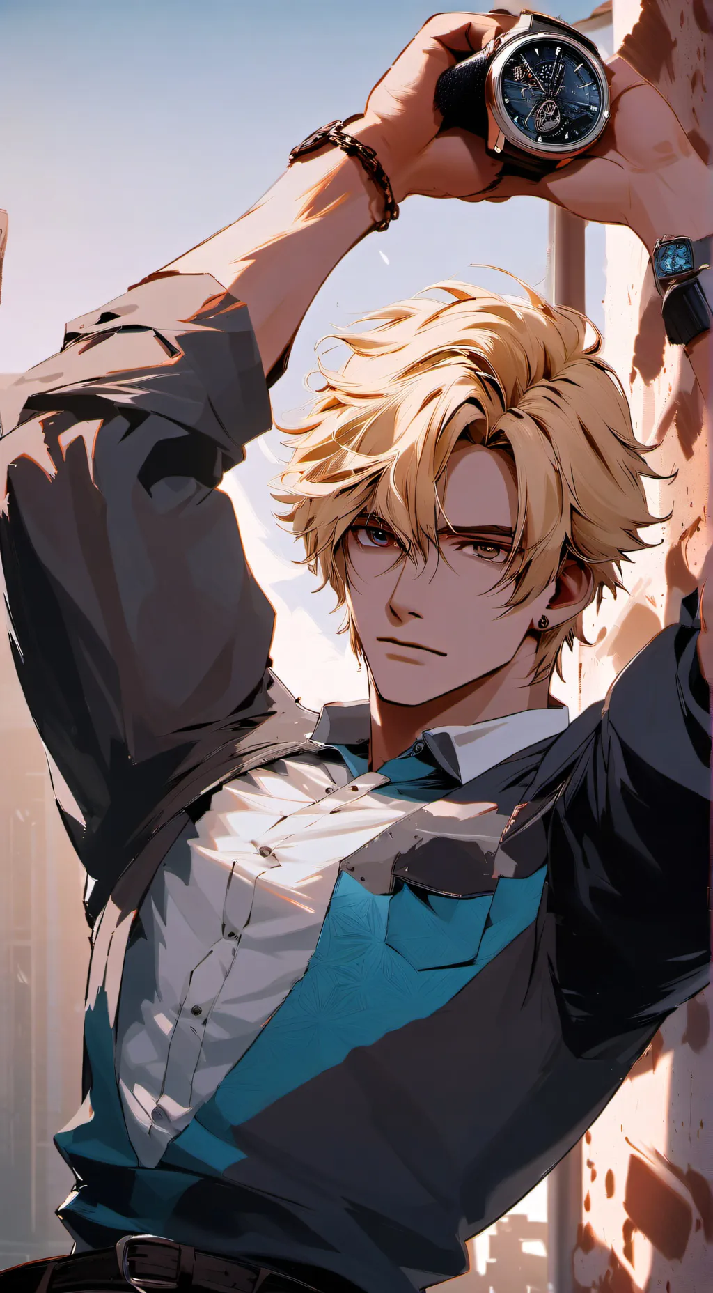 ai character: Lukas  background