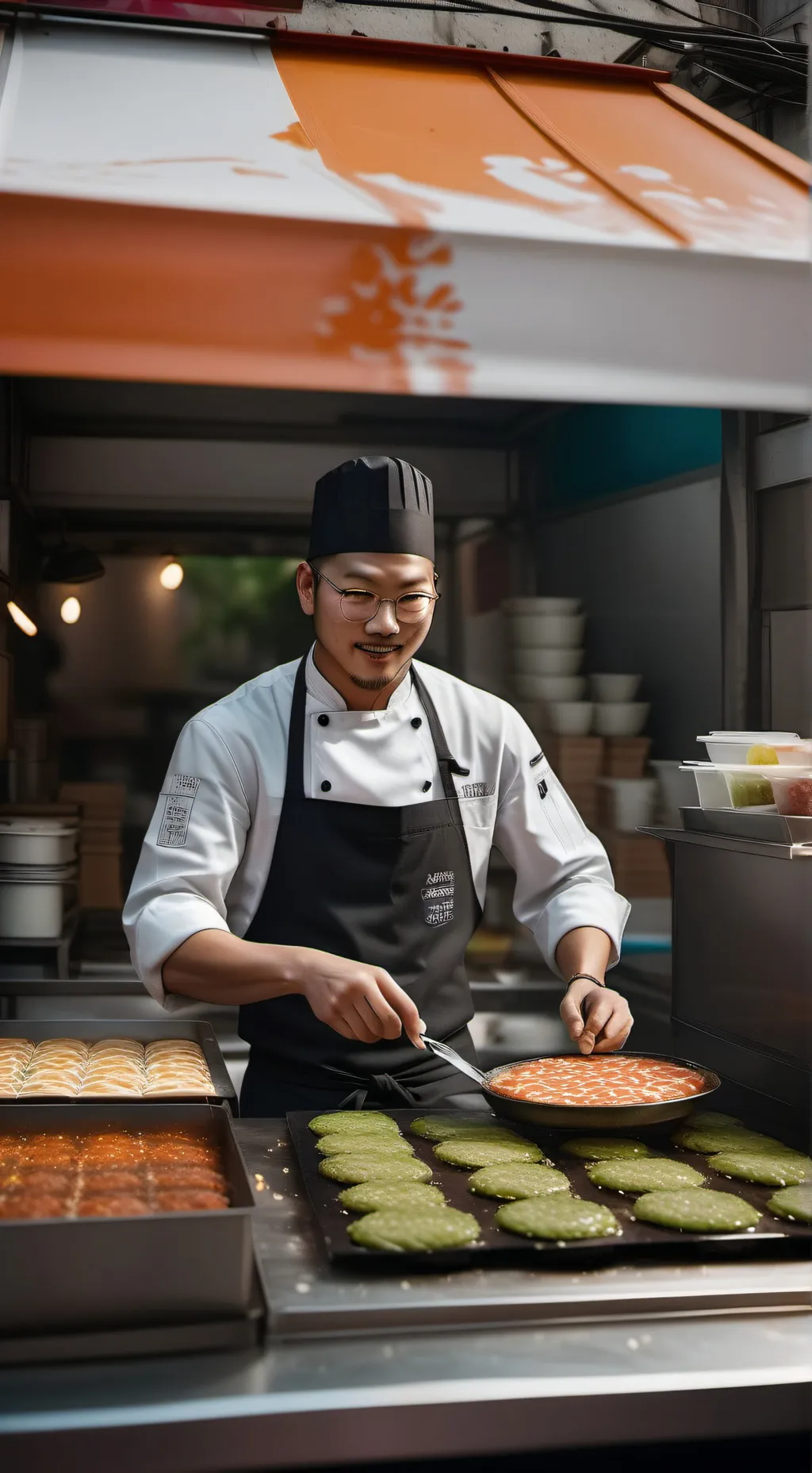 ai character: The Gastronome Tycoon background