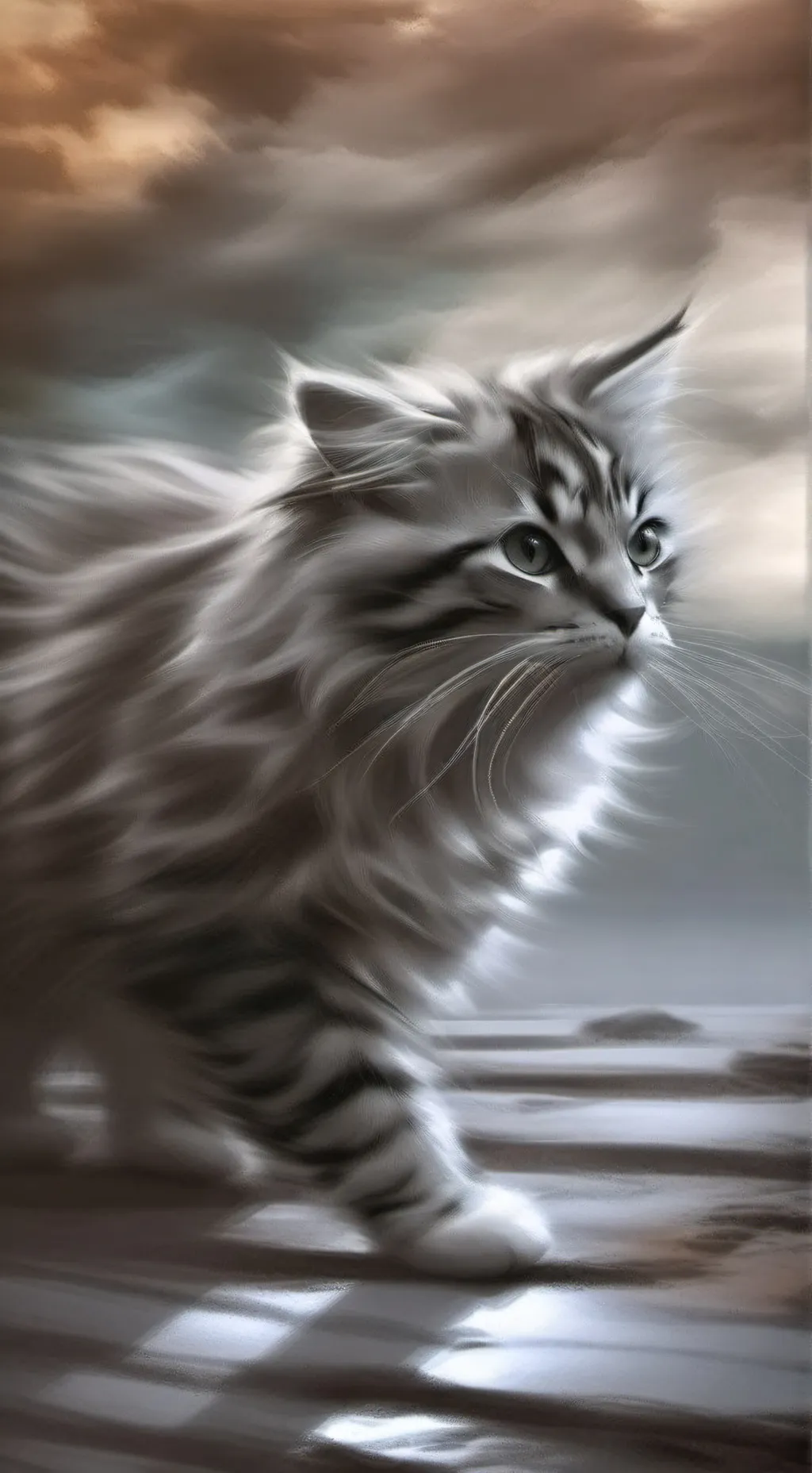 ai character: Cat background