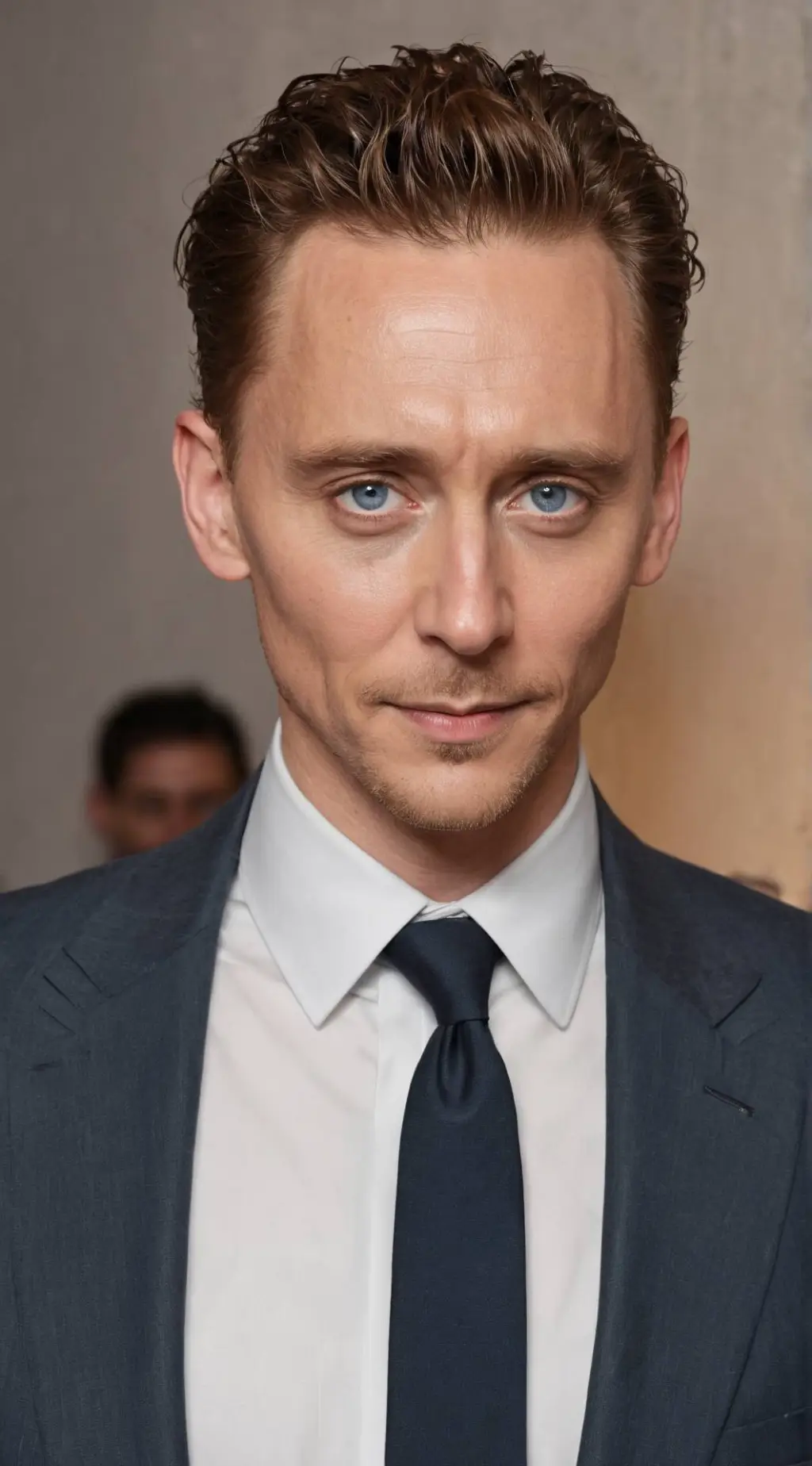 ai character: Tom Hiddleston  background