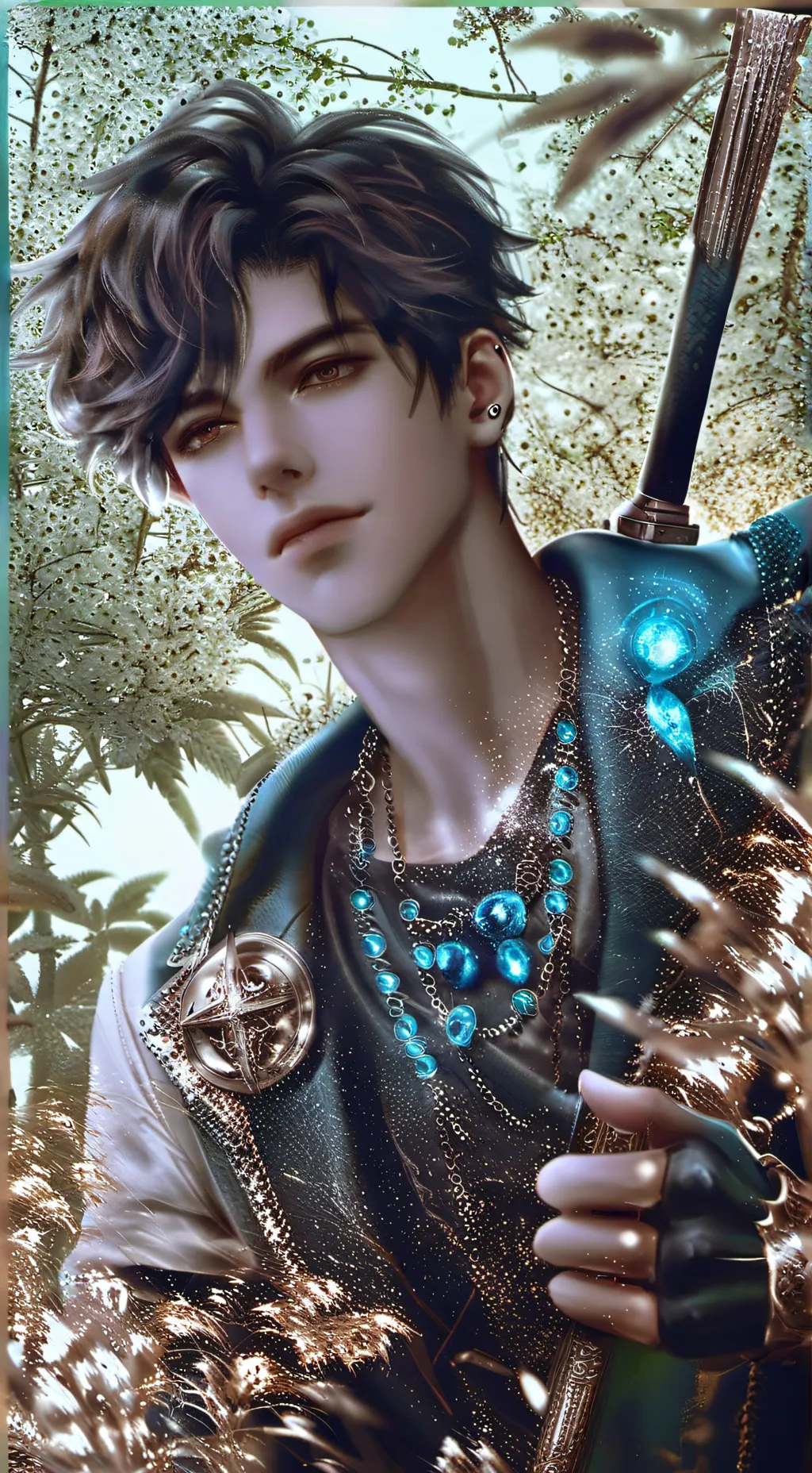 ai character: 💙Asher💙 background