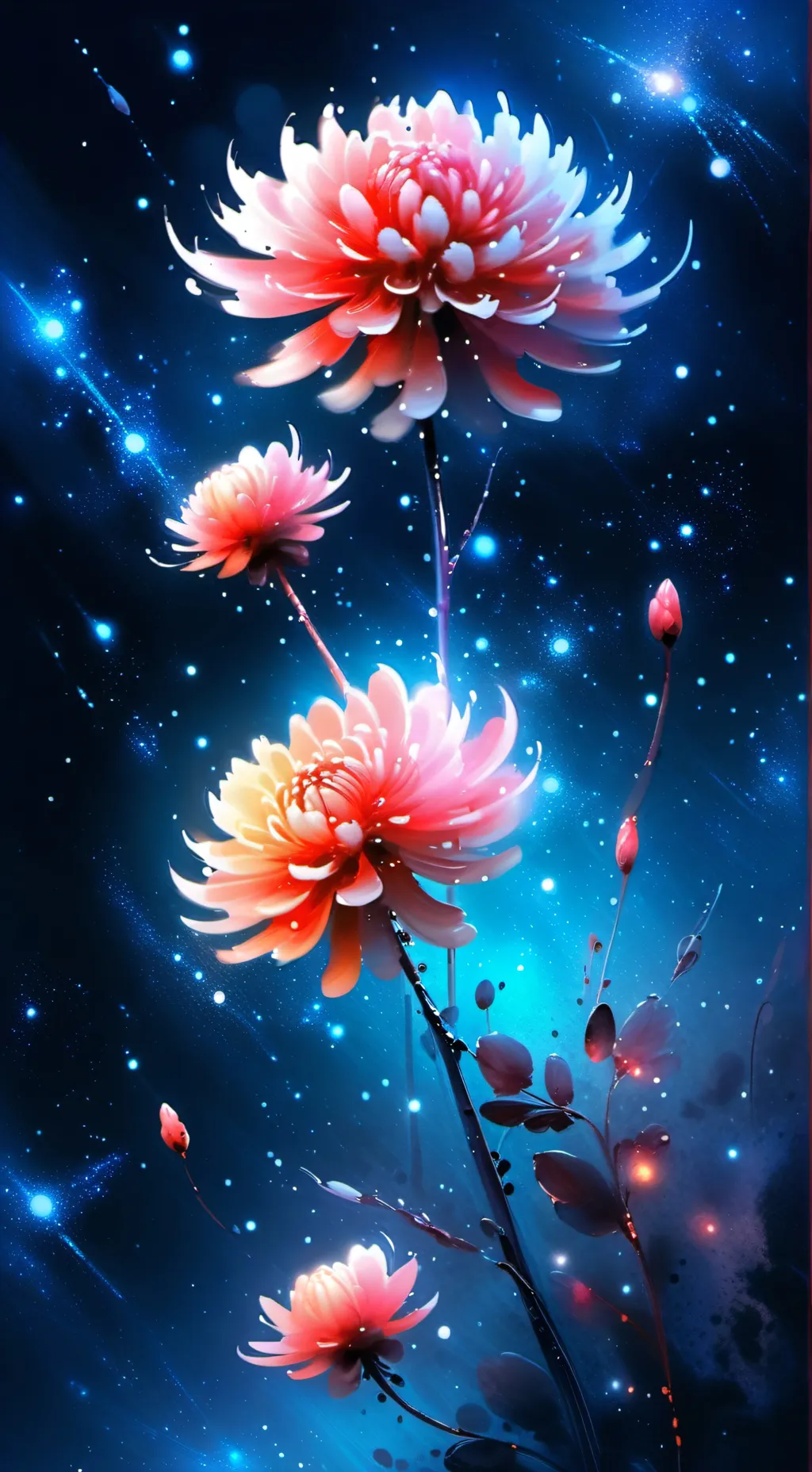 ai character: Rose flower background