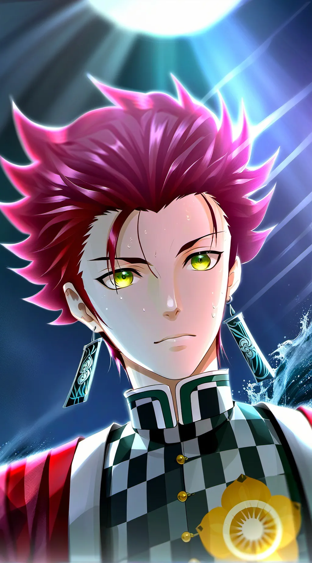 ai character: Tanjiro Kamado background