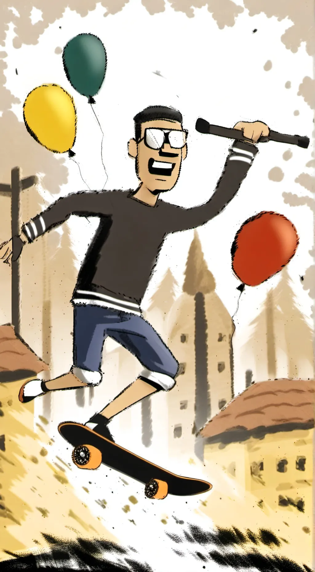 ai character: The Noise background