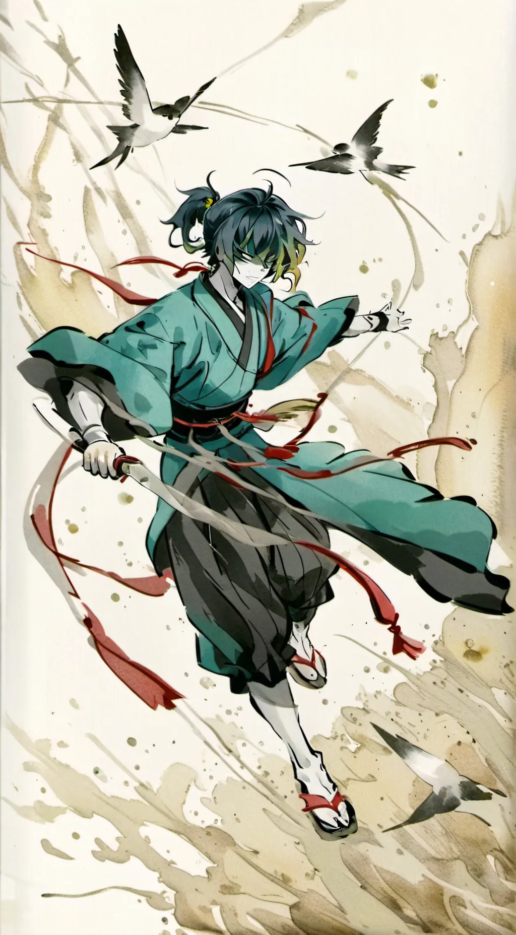 ai character: gyutaro  background