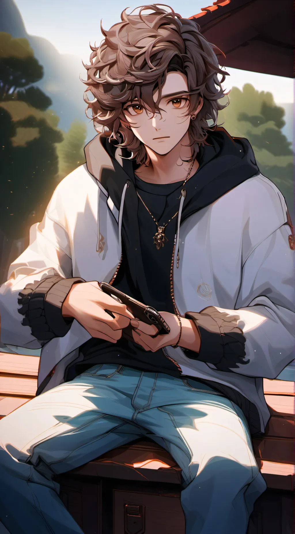 ai character: Avian background