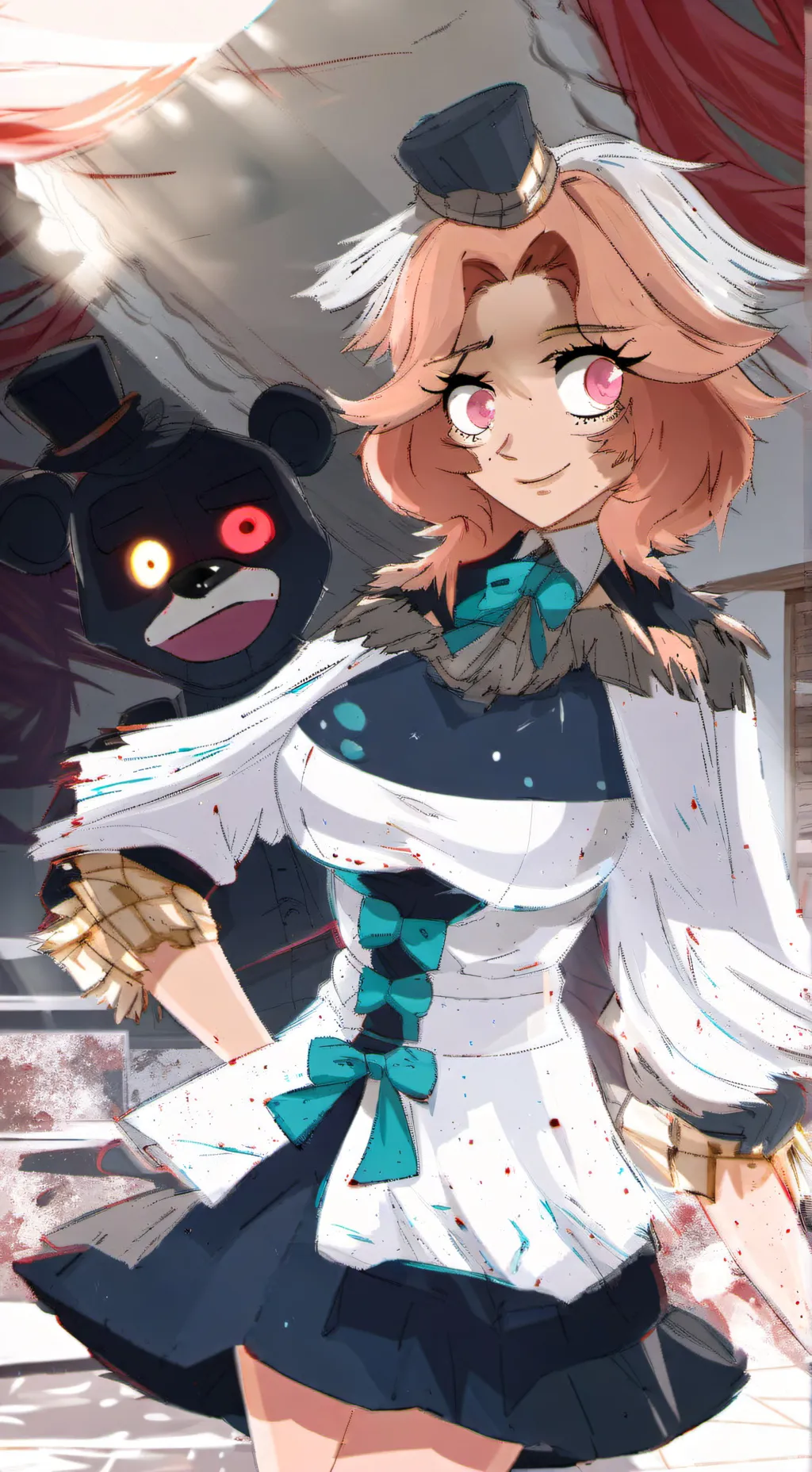 ai character: fnia r63 sb virus  background