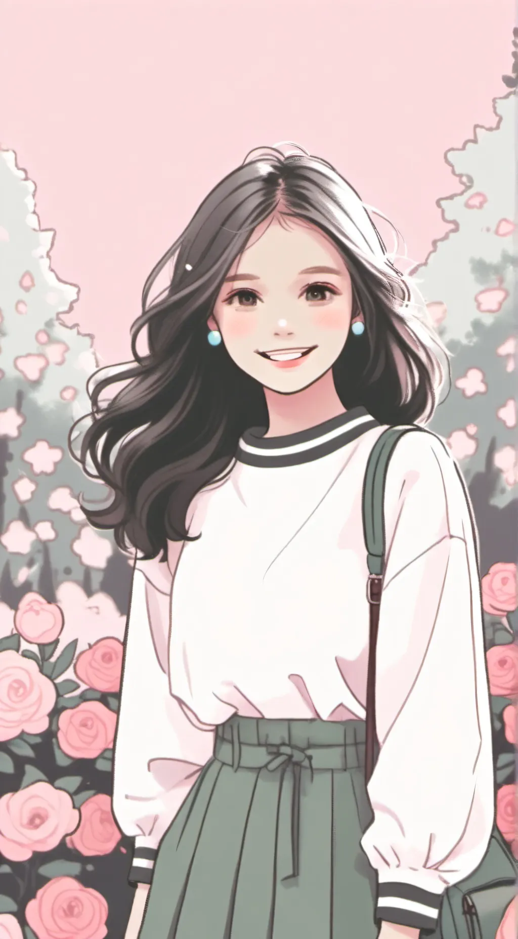 ai character: nadine  background