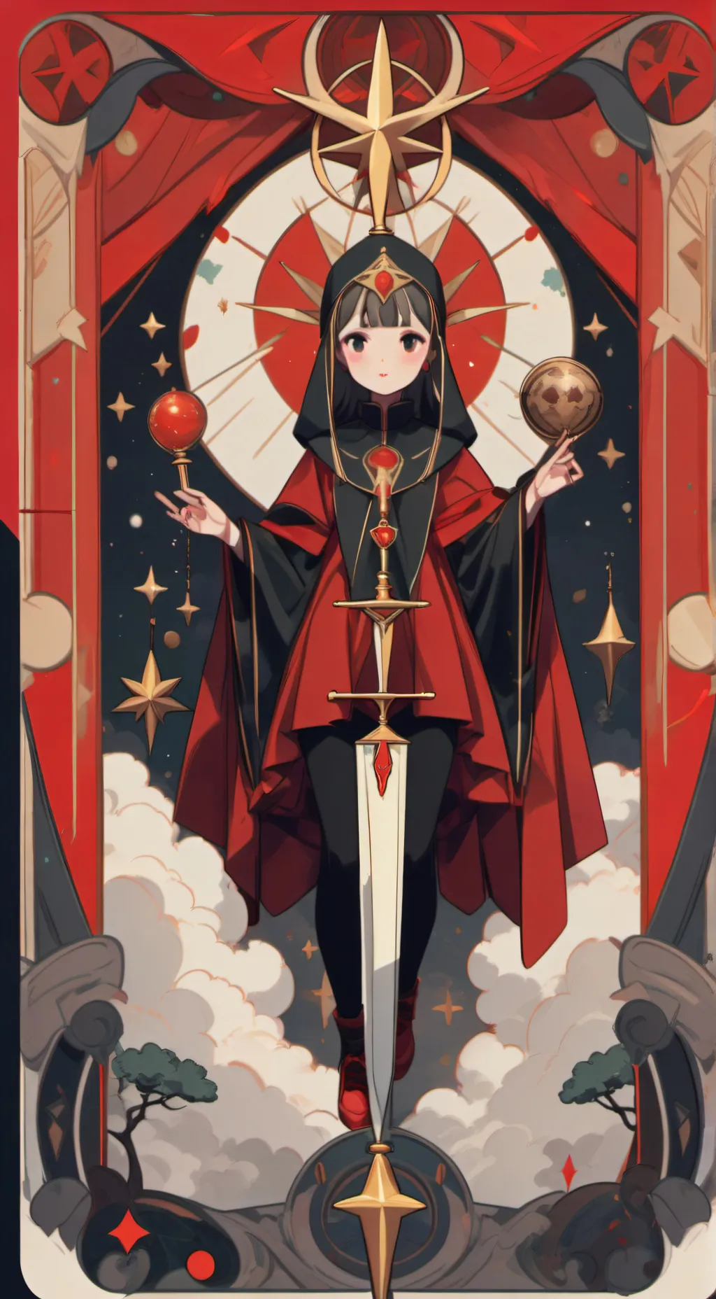 ai character: Вару  background