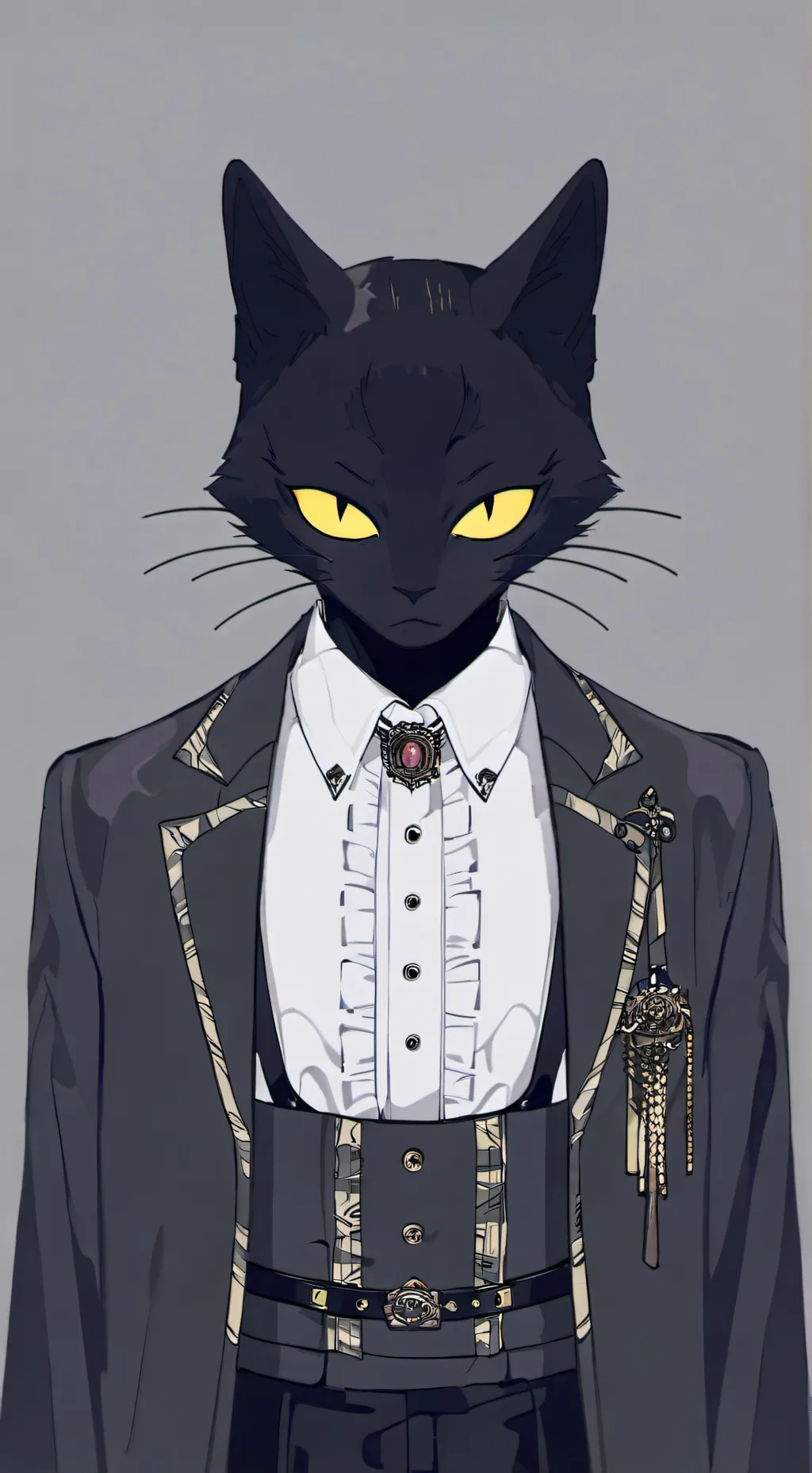 ai character: Evil cat background