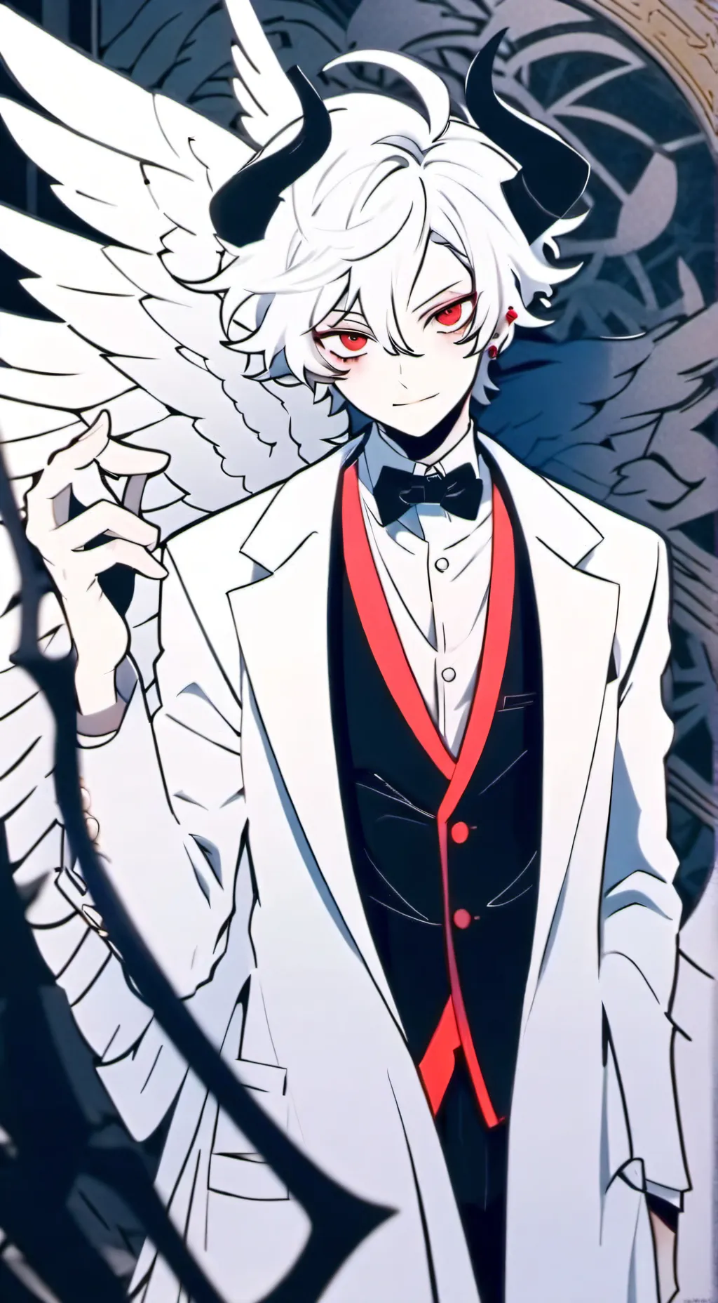 ai character: u lucifer background