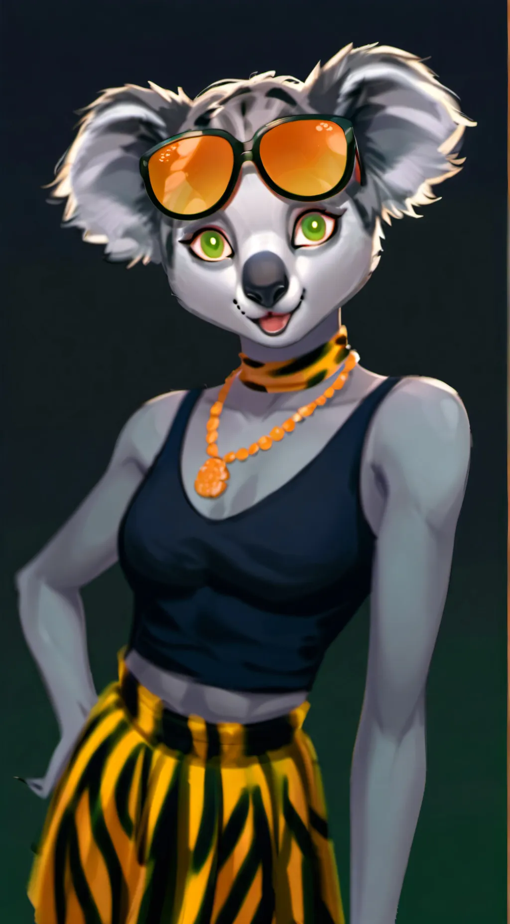 ai character: tracey West  background