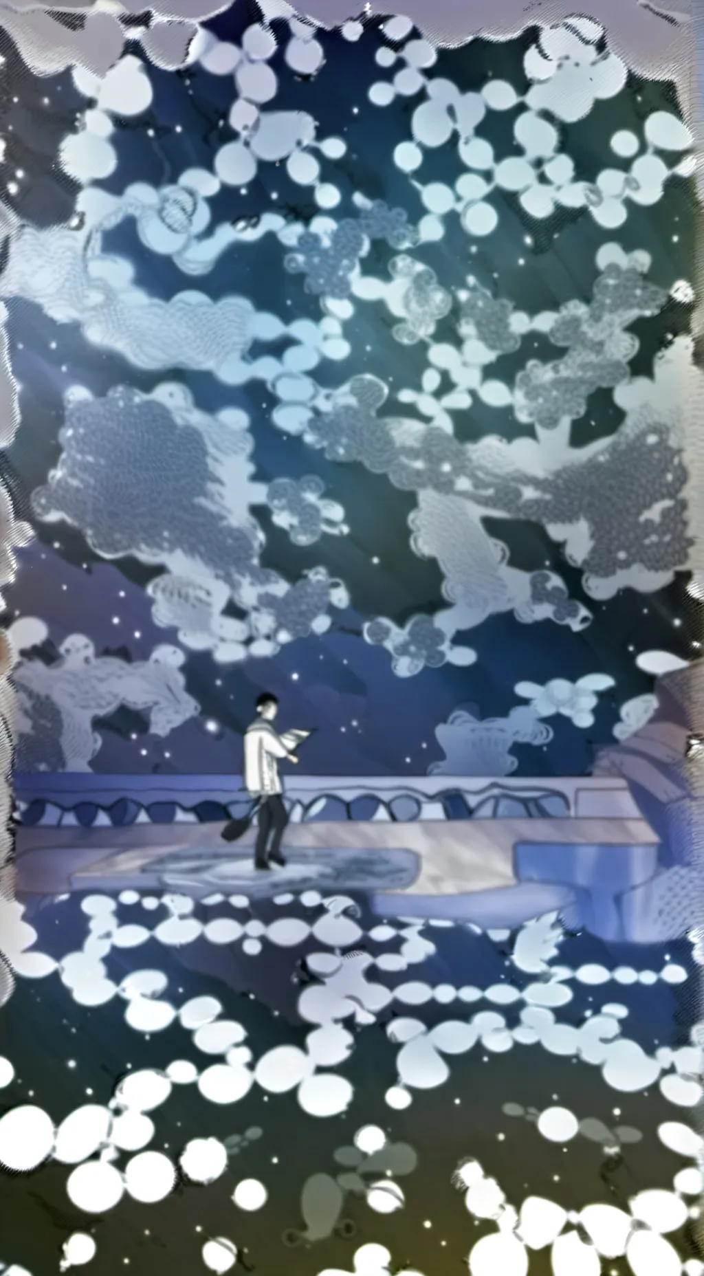 ai character: moonflower background