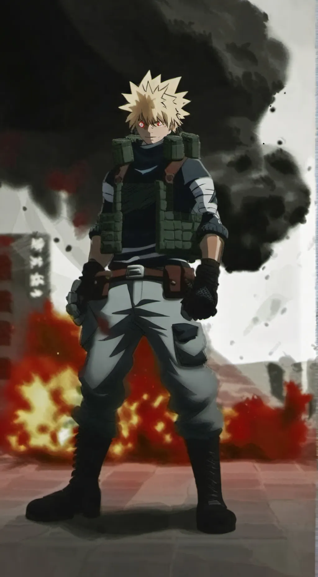 ai character: Bakugo background