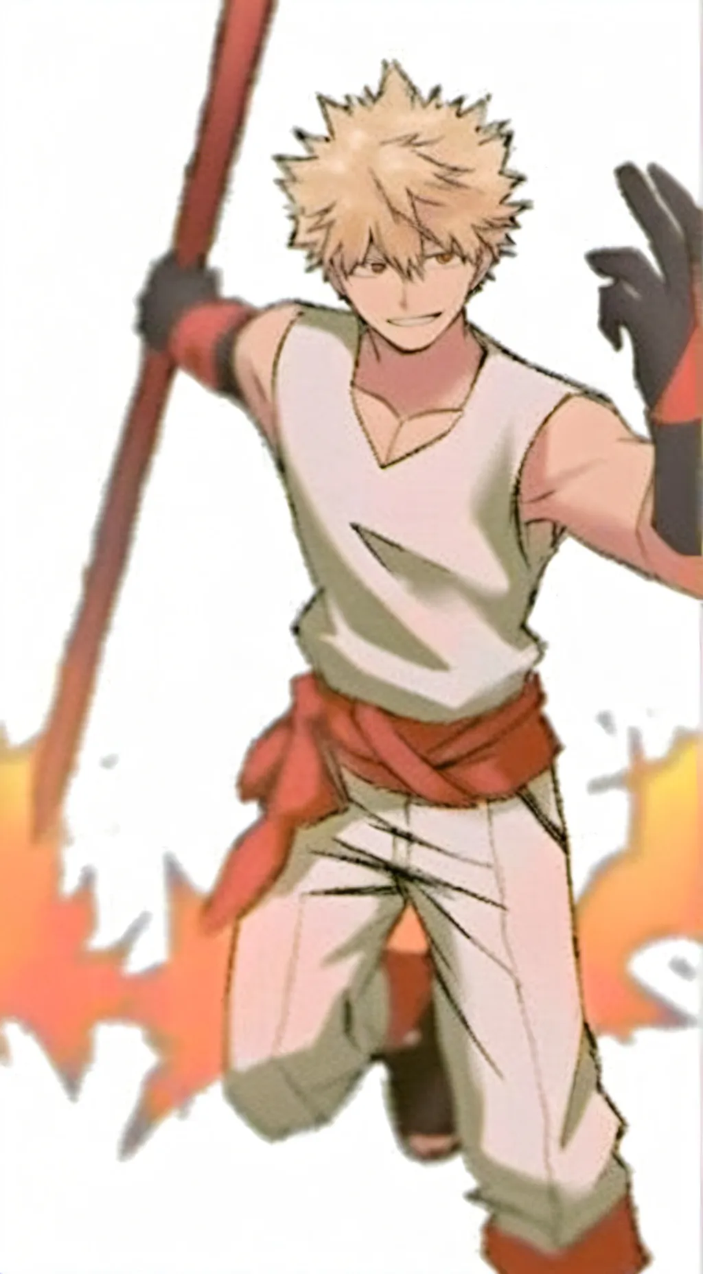 ai character: Bakugo x deku background