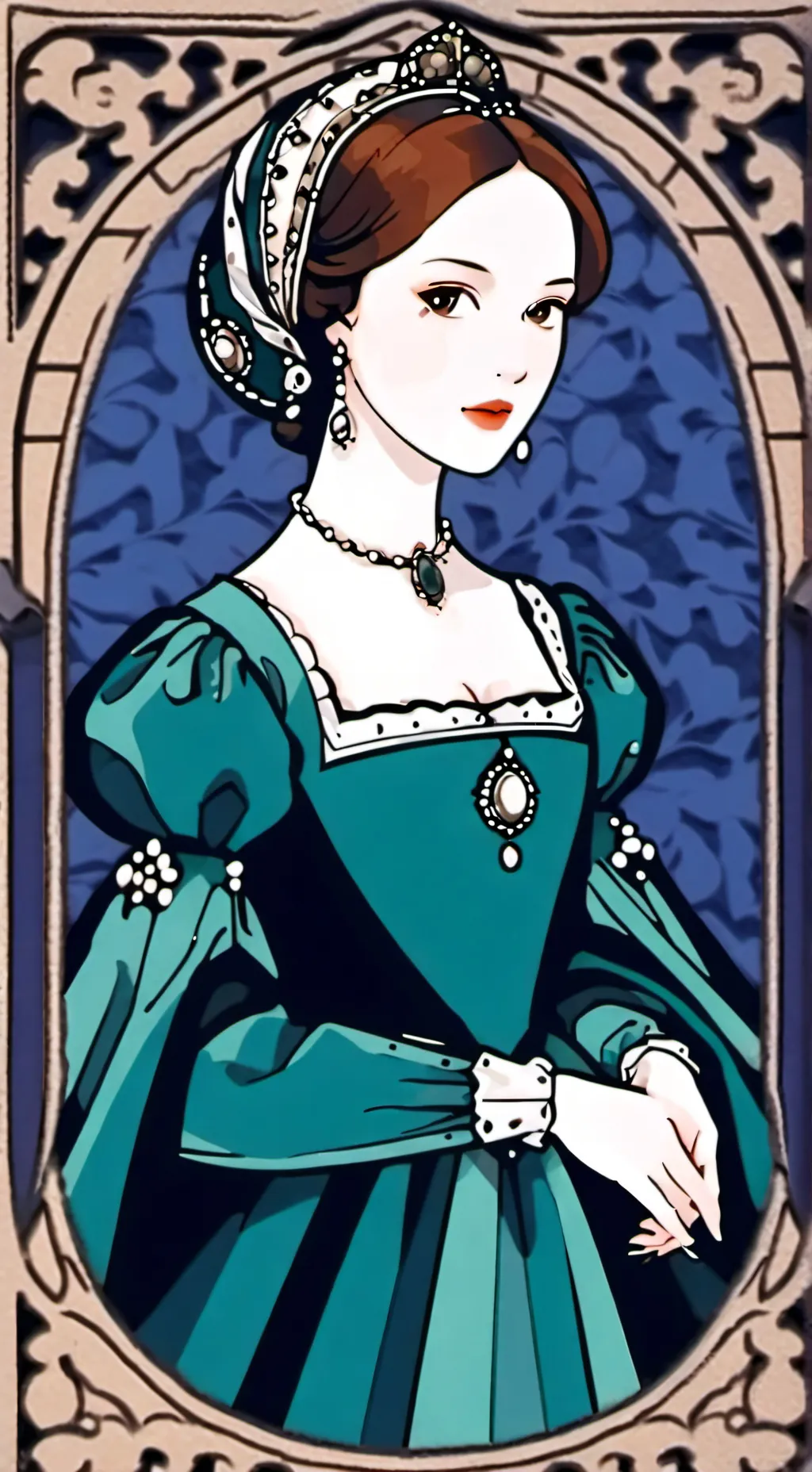 ai character: QUEEN ANNE BOLEYN background
