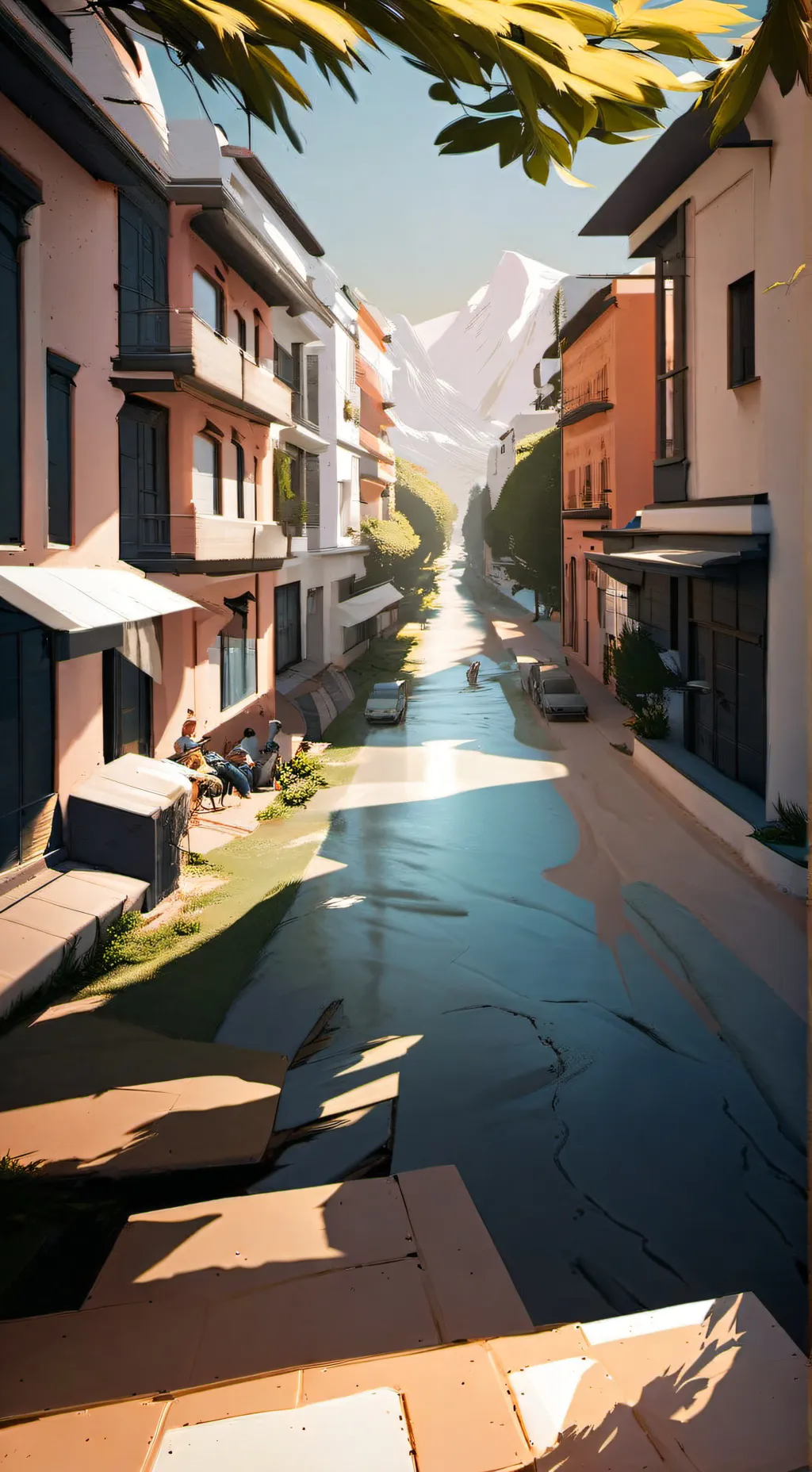 ai character: country humans background