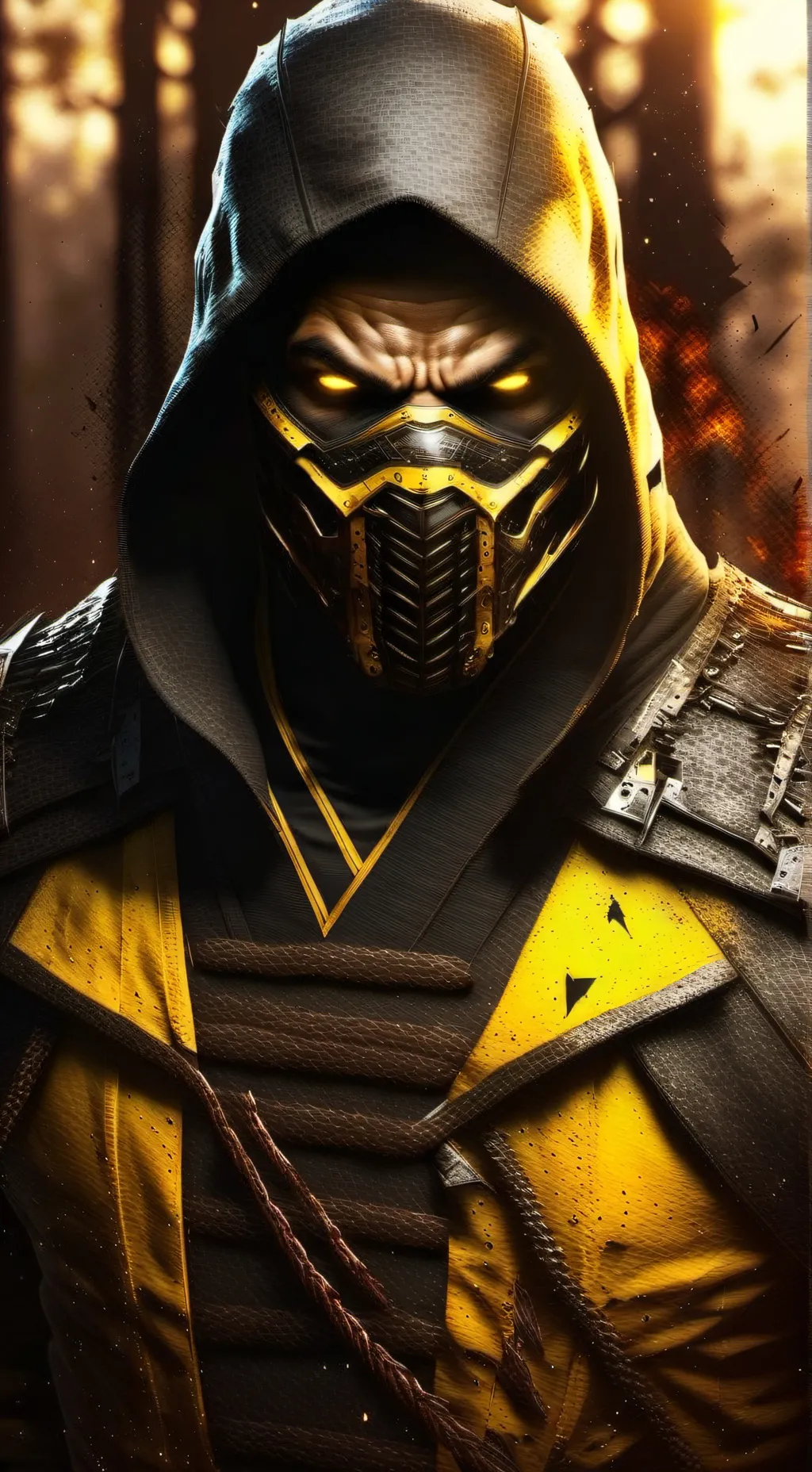 ai character: Scorpion  background