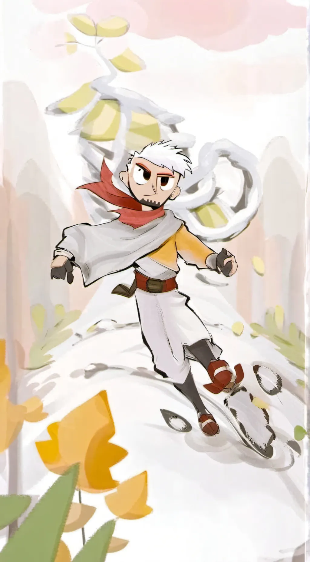 ai character: Dandys world background