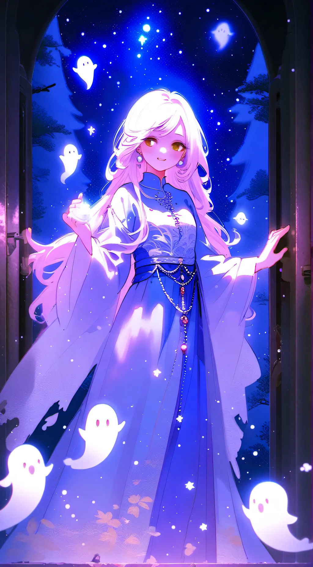 ai character: mha ghost background