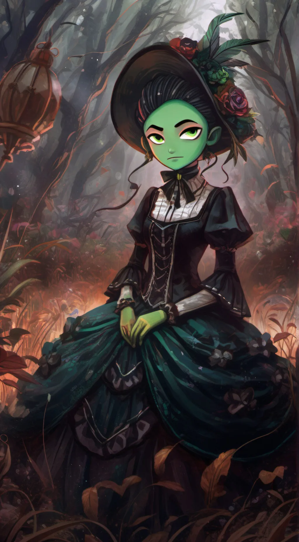 ai character: Vee background