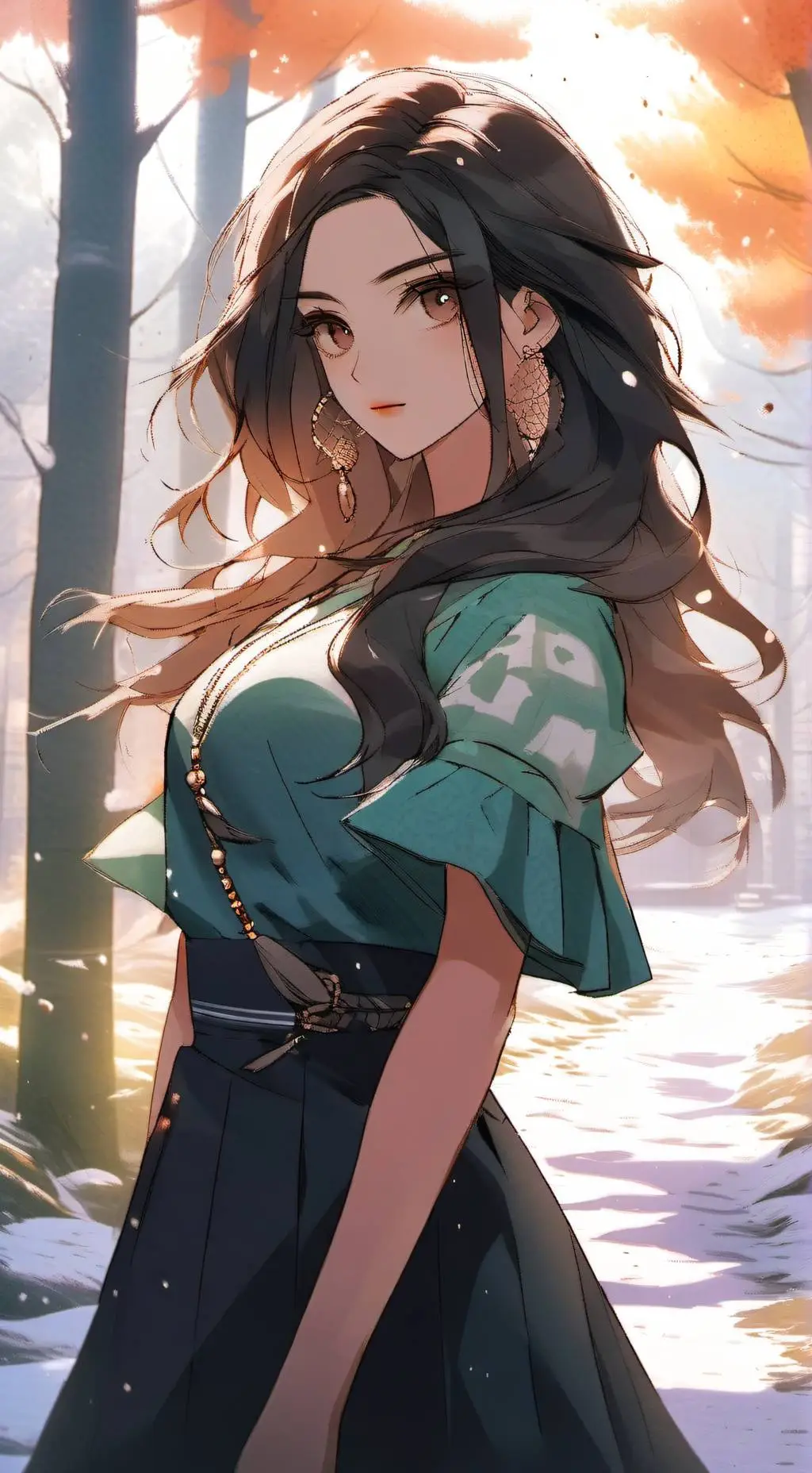 ai character: Ashley  background