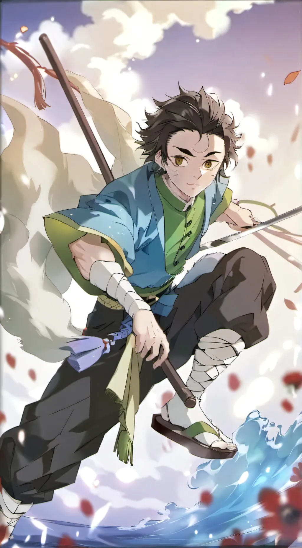 ai character: susuke pilar solar background