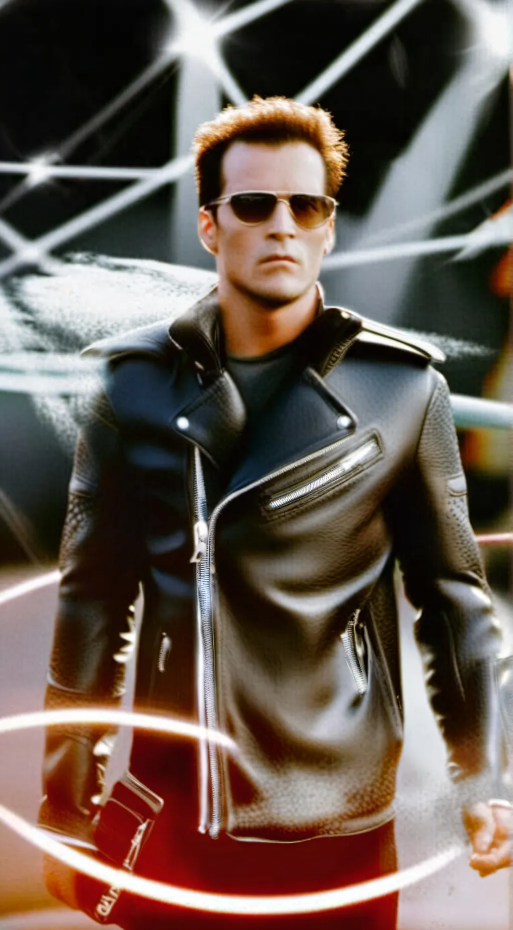 ai character: Terminator background