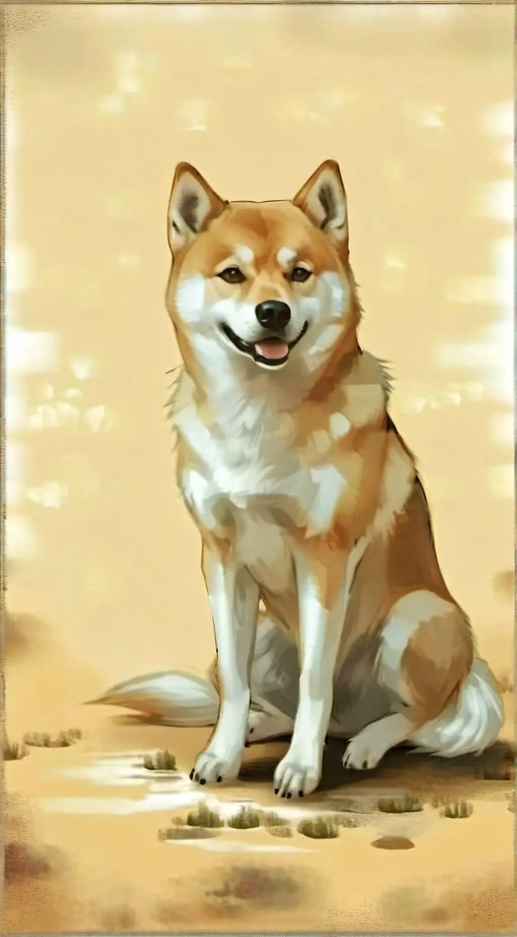 ai character: DOGE MEME background
