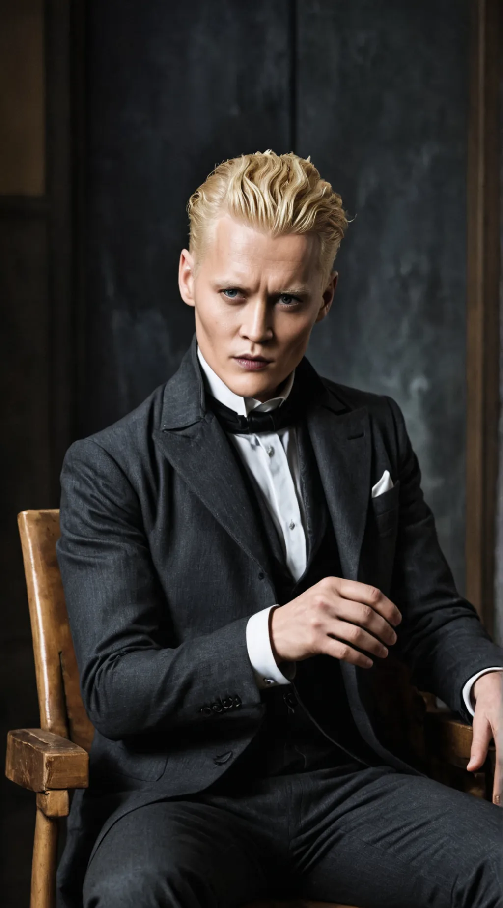 ai character: Grindelwald  background