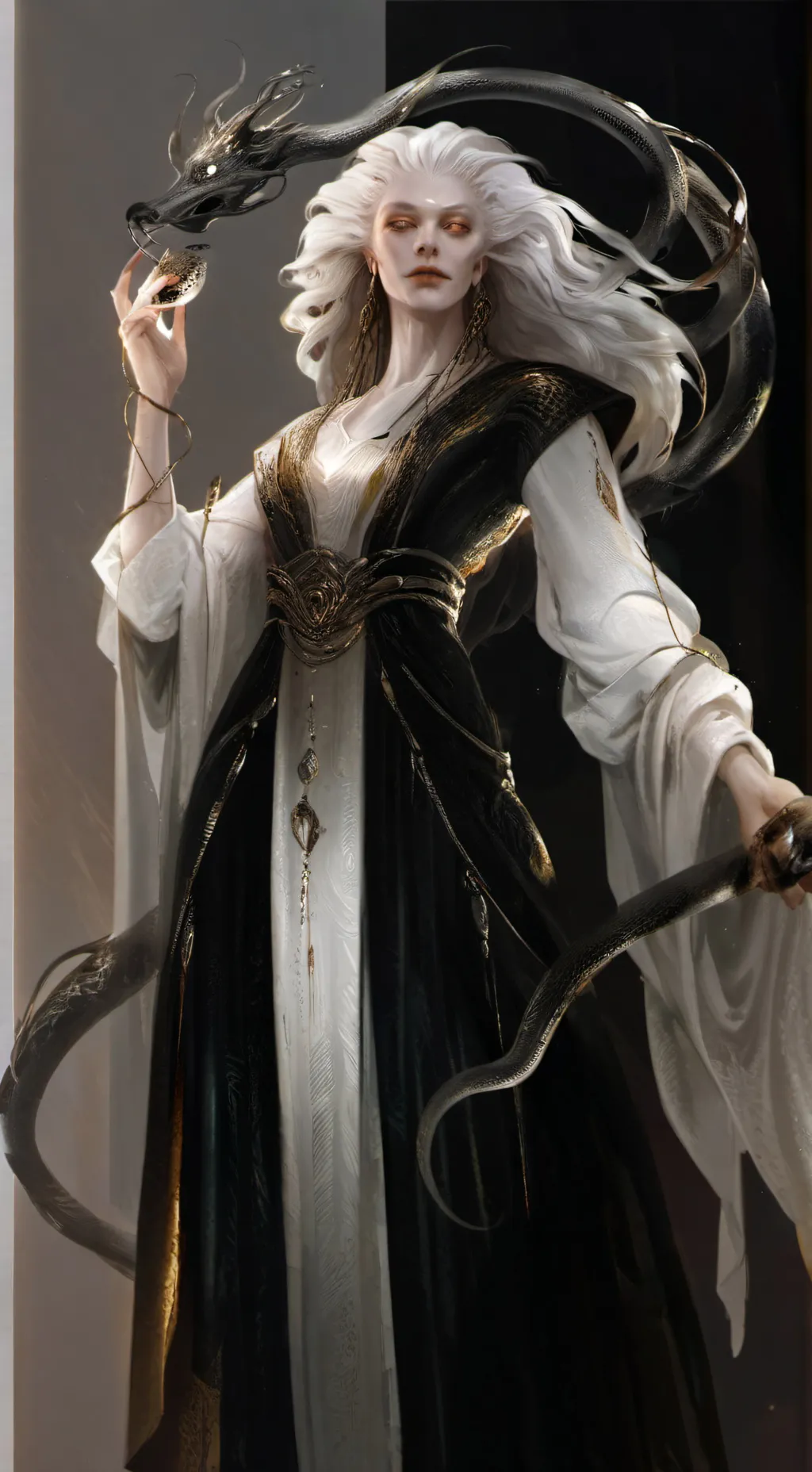 ai character: Mha VS Snake Lady  background