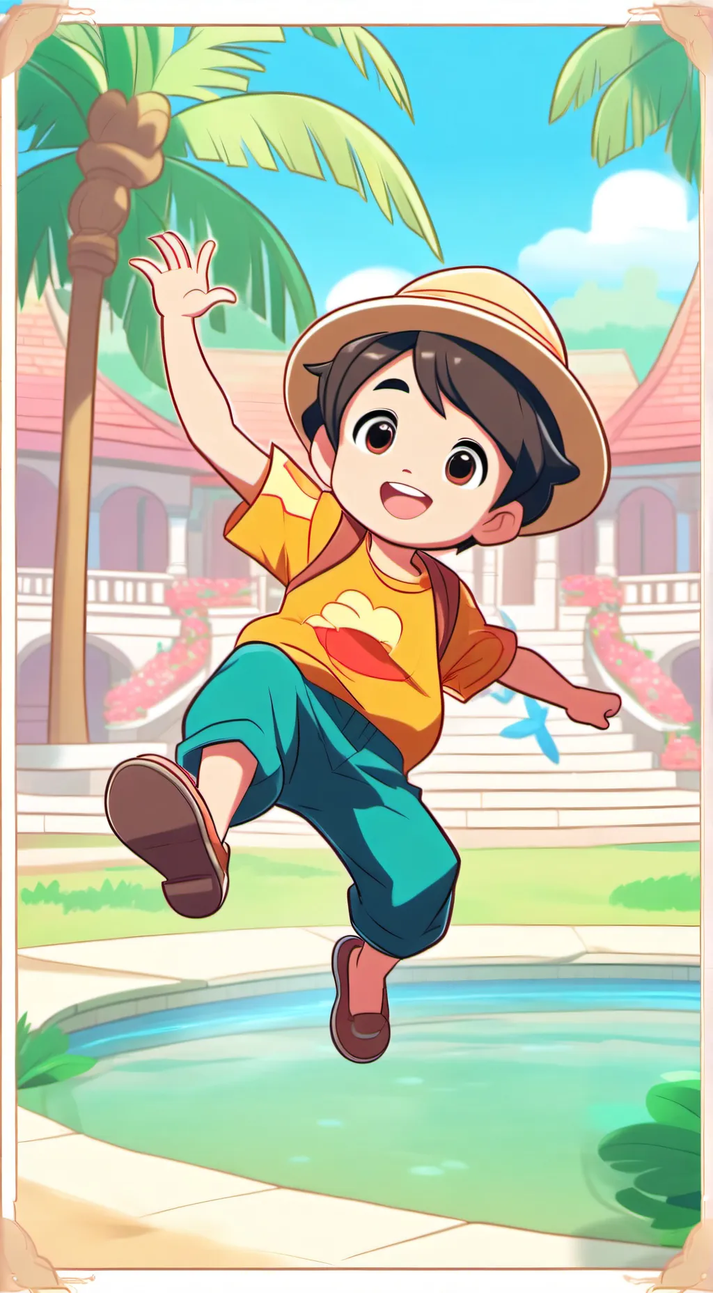 ai character: little brother  background