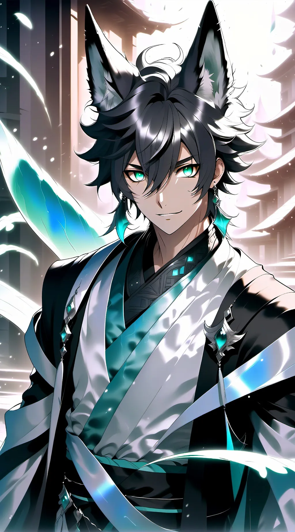 ai character: Luck (omegaverse) background