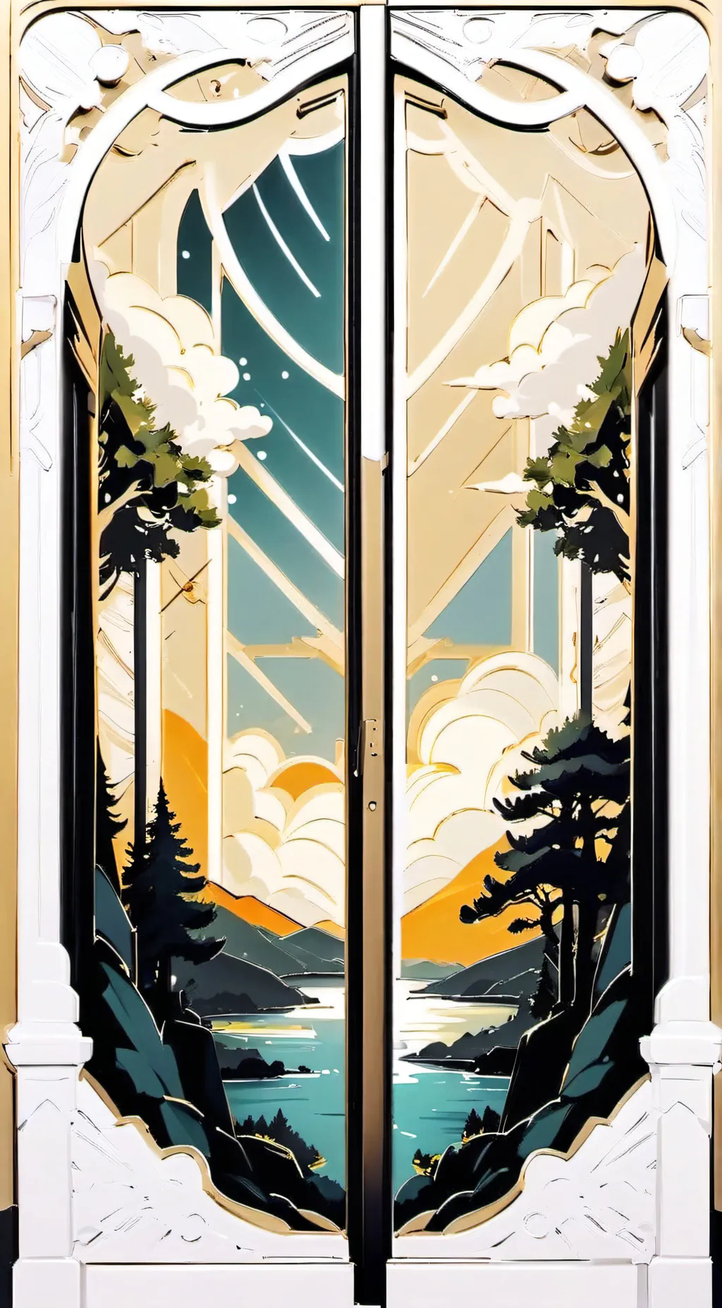 ai character: your scary door background