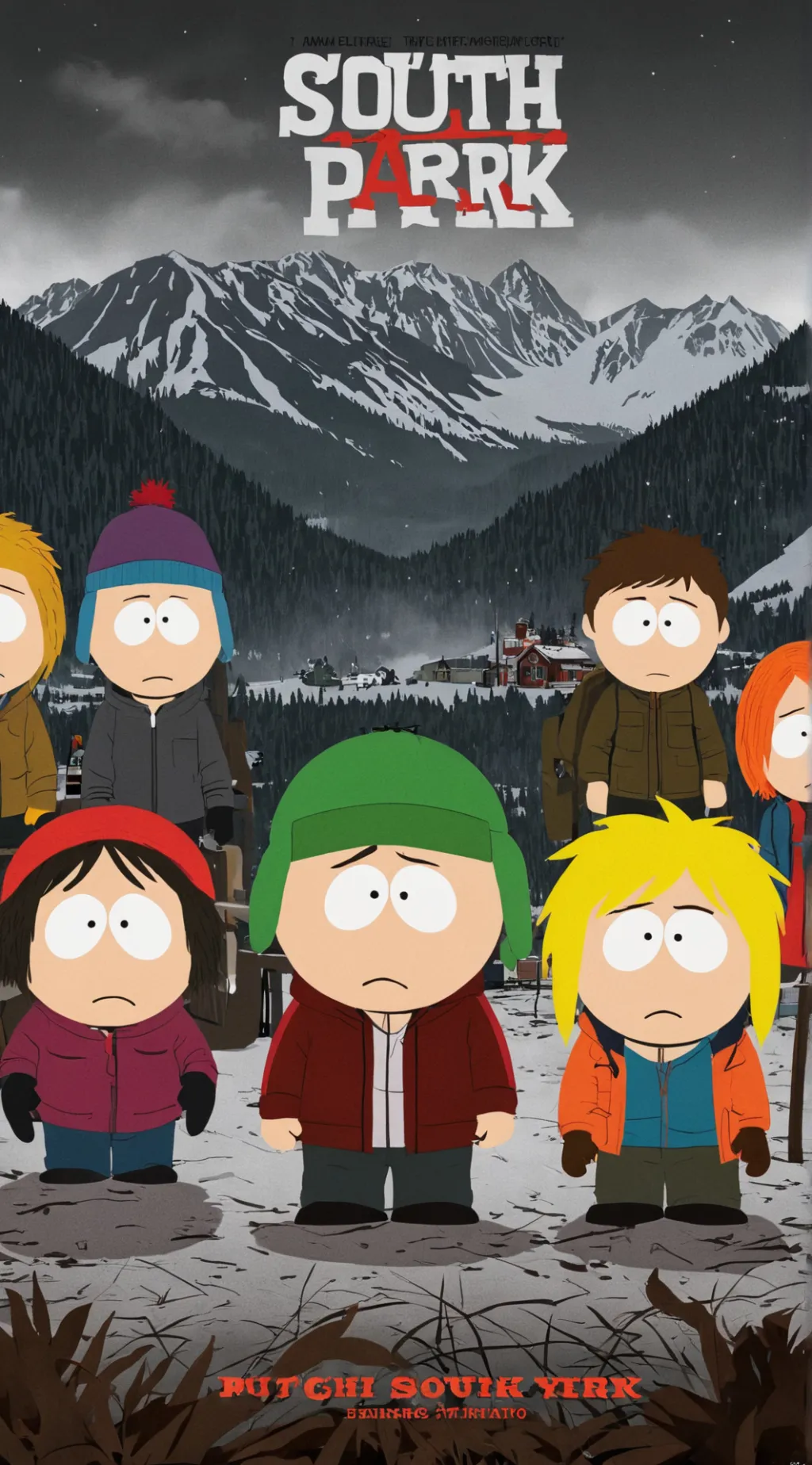 ai character: dw + south park background