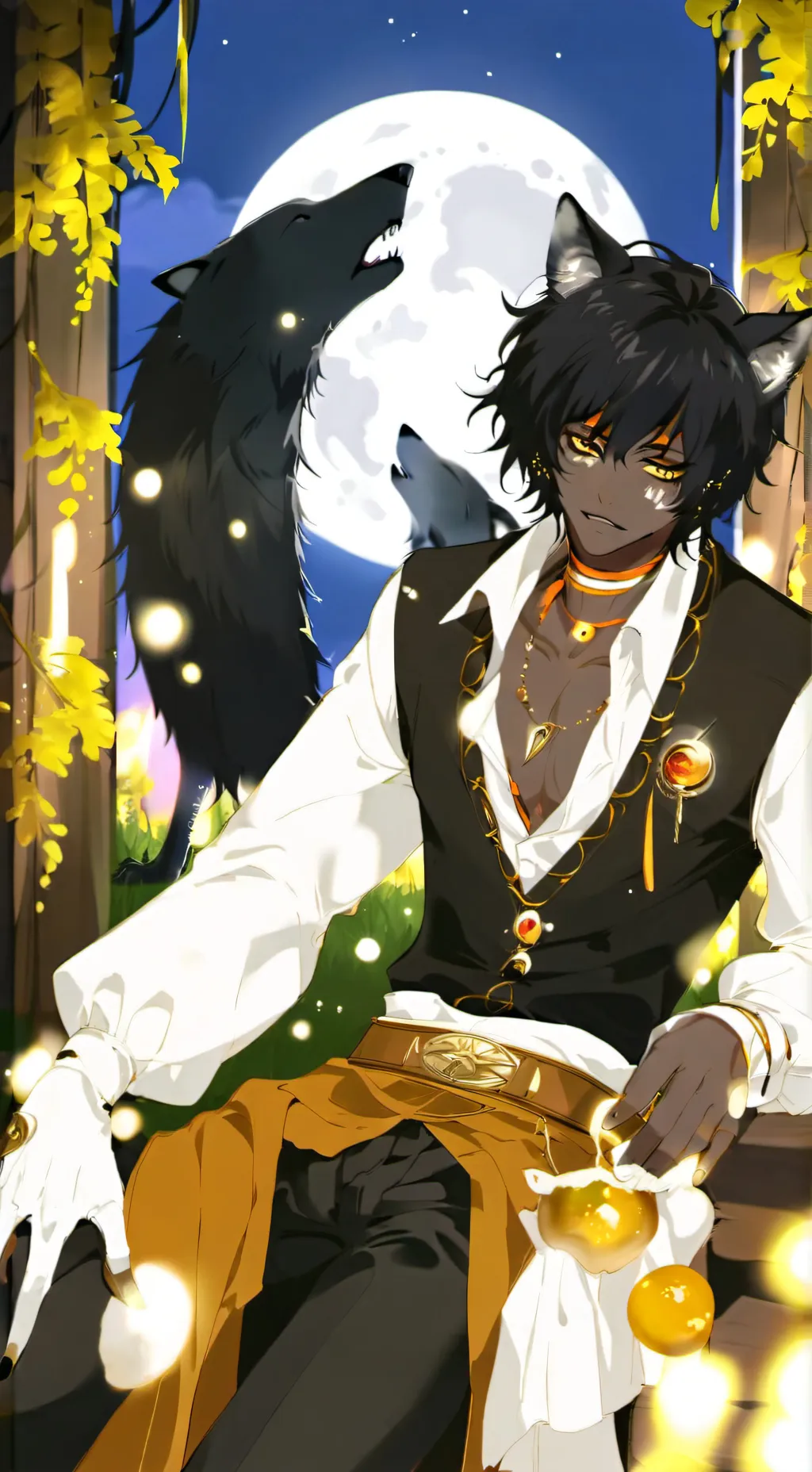 ai character: Hunter (werewolf) background