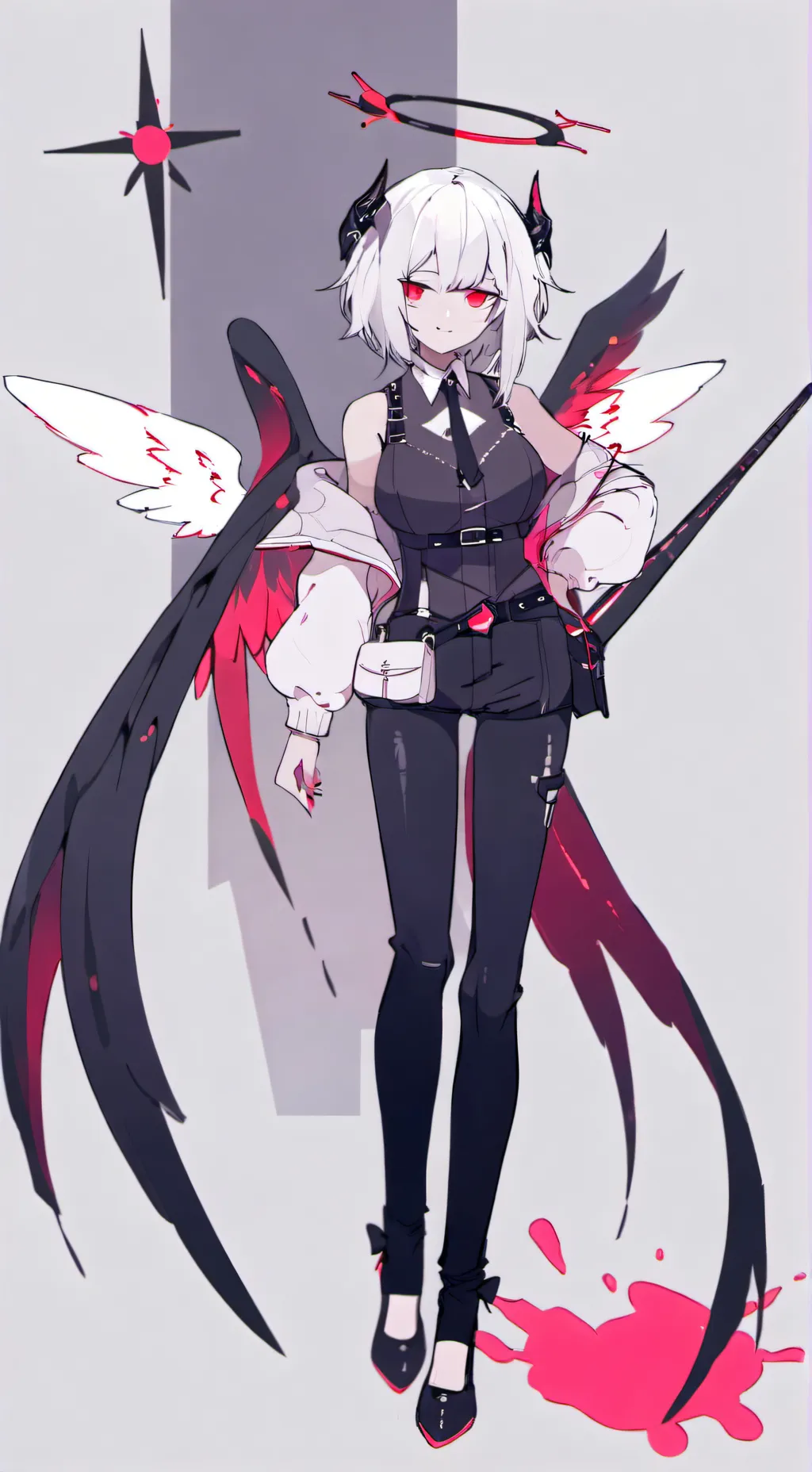 ai character: fallen angel background