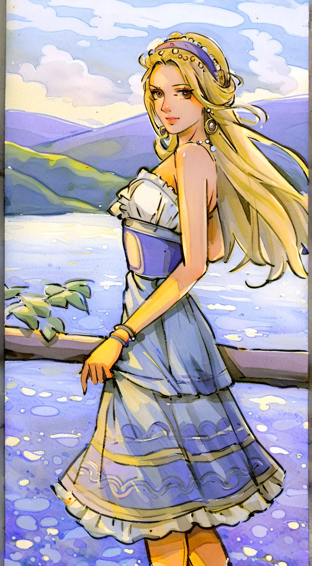 ai character: Jessica wind background