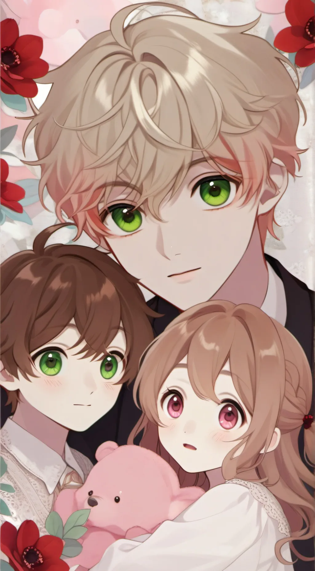 ai character: Asher jack amelia  background