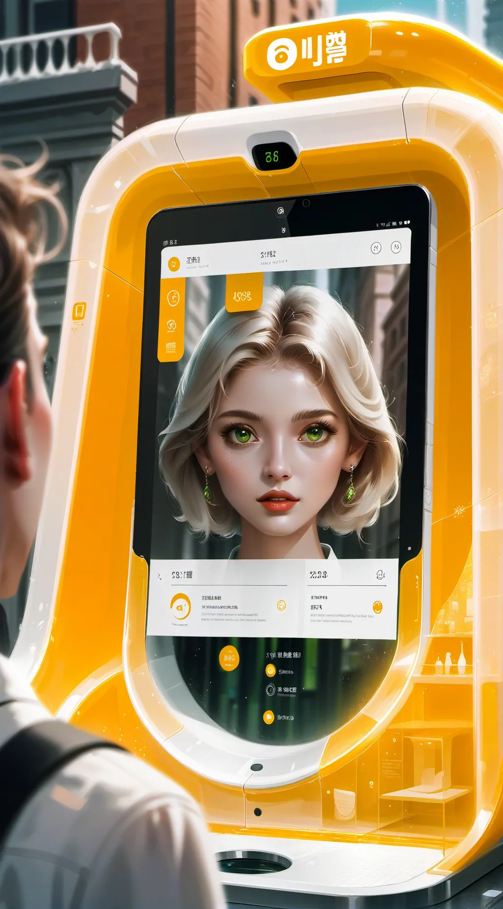 ai character: Toilet Tech Tycoon background