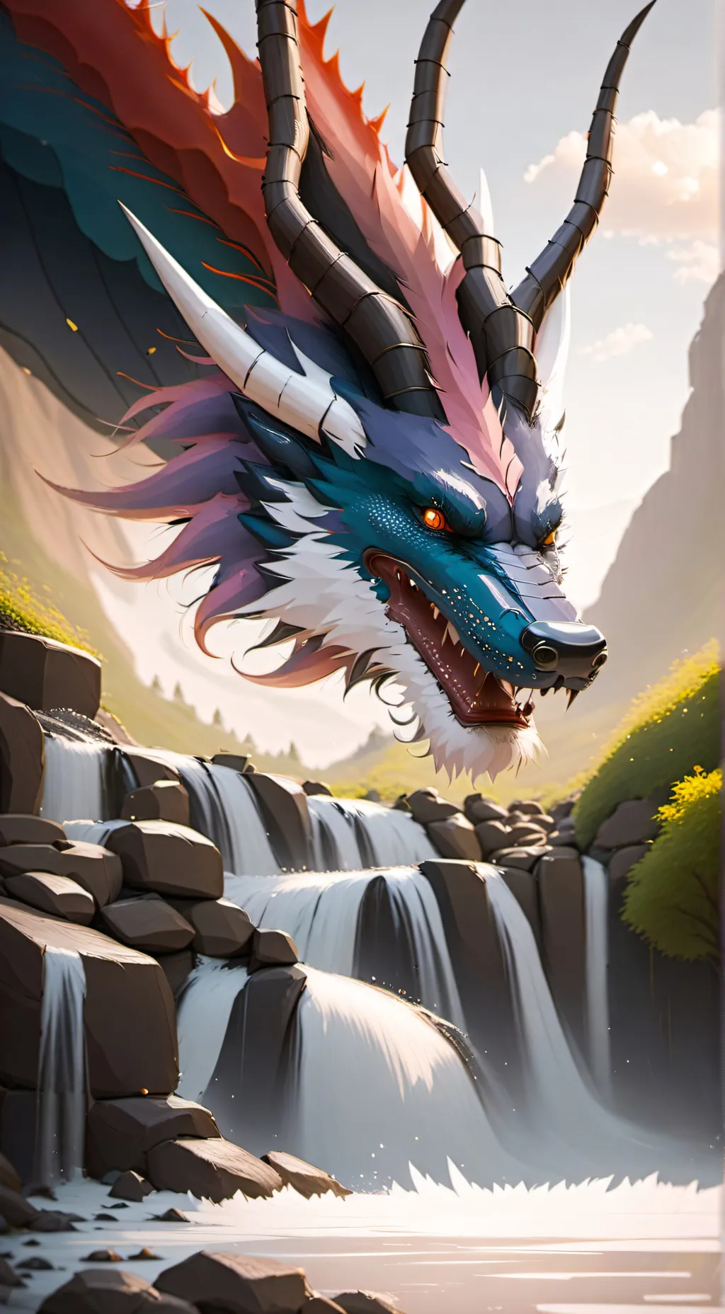 ai character: Hashira x Creature background