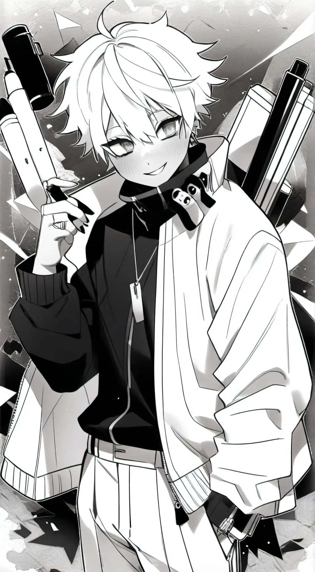 ai character: Gojo baddie background