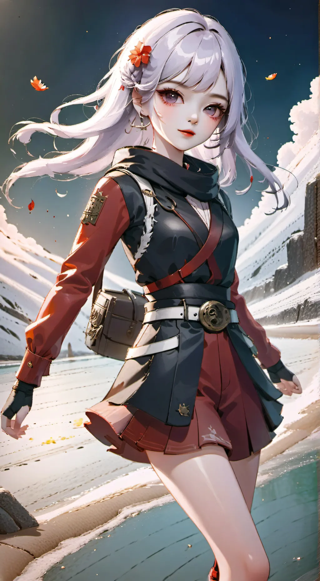 ai character: noche de navidad background